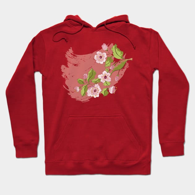 Blooming sakura branch Hoodie by AnnArtshock